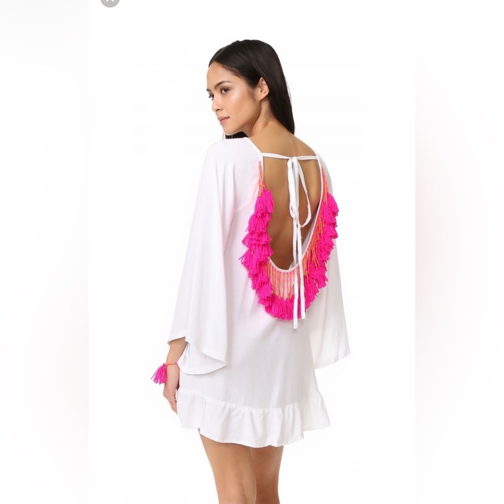 Sundress Indiana short beaded beach dress/ coverup